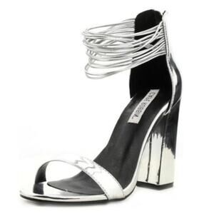 Boutique Silver Metallic Heels